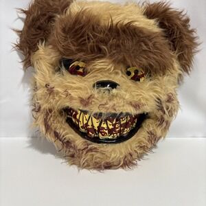 VTG Five Nights At Freddy's Scary Teddy Bear‎ Furry Face Mask Halloween Costume